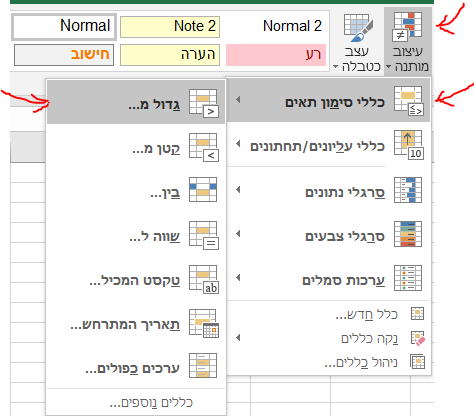 עיצוב מותנה 1 - התראות בצבע